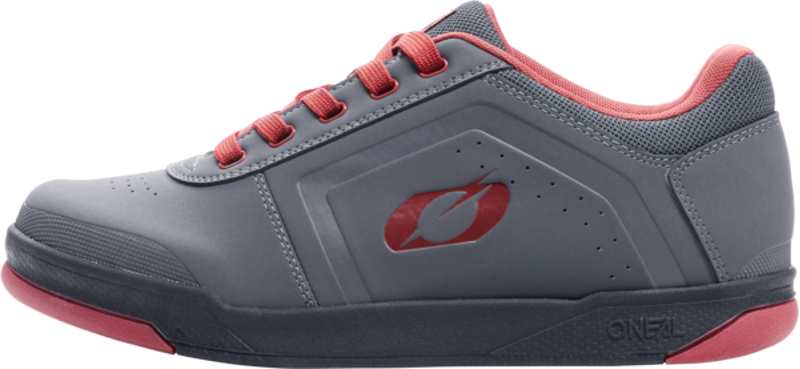 O'Neal Pinned Flat Pedal Mountain Bike Shoe Red/Grey-2